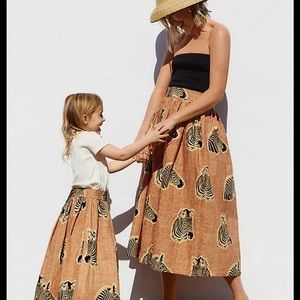 Zebra skirt in size 6.